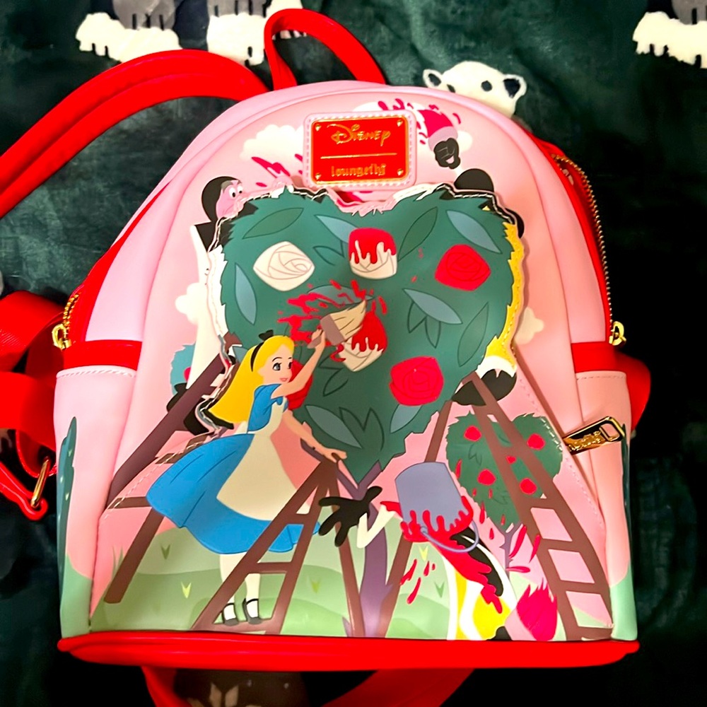 Disney Loungefly purse and wallet Alice in Wonderland